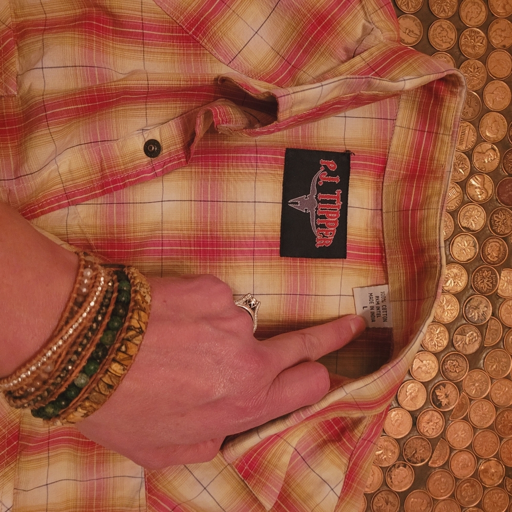 Large Cow boy button up shirt. - Picture 6 of 7